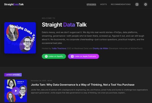 Straight Data Talk